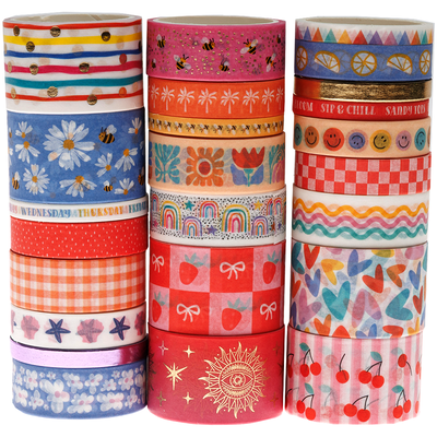 Bumper Washi Tape Box: Pack of 24 image number 1
