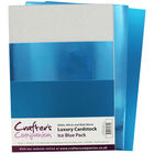 Crafters Companion A4 Luxury Cardstock Pack - Ice Blue image number 2