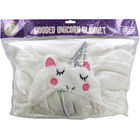 Soft 3D Hooded Unicorn Blanket image number 1