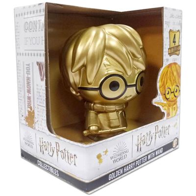 Golden Harry Potter with Wand Figure image number 2