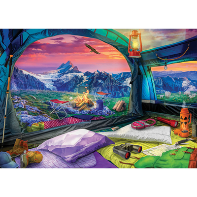 View from the Tent 500 Piece Jigsaw Puzzle image number 2