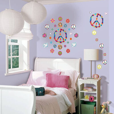 Tie Dye Peace Wall Stickers image number 2