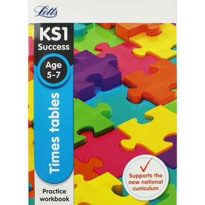 Letts KS1 Times Tables Practice Workbook: Ages 5-7 image number 1