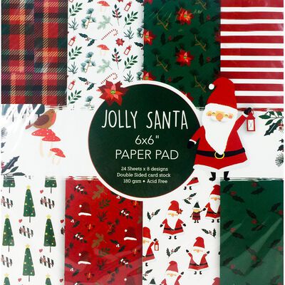Jolly Santa Paper Pad 6 x 6 Inch image number 1