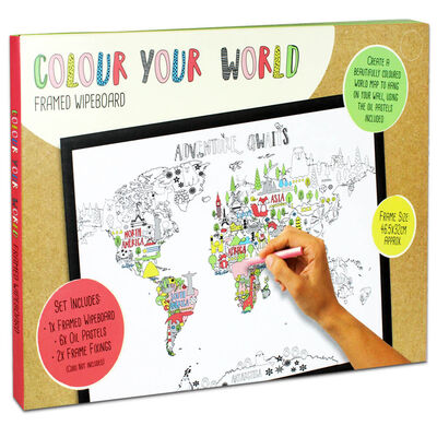 Colour Your World Framed Wipeboard image number 1