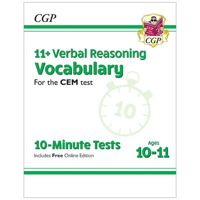 11+ CEM 10-Minute Tests Verbal Reasoning Vocabulary: Ages 10-11 image number 1