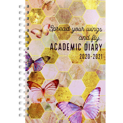 A5 Spread Your Wings Day a Page 2020-21 Academic Diary image number 1