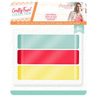Sara Signature Crafty Fun Satin Ribbon - 3 Pack