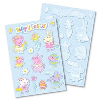 Peppa Pig Easter Scratch Art Stickers