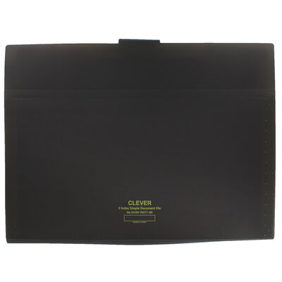 Black 8 Pocket Document Wallet image number 3