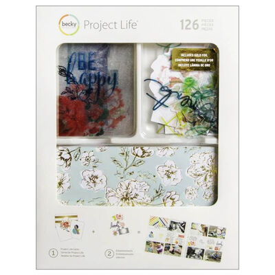 American Crafts: Project Life September Skies 126 Piece Card Kit image number 1