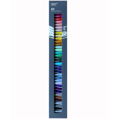Crawford & Black Acrylic Paints: Pack of 40x20ml image number 1