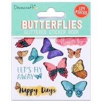 Dovecraft Glittered Sticker Book: Butterflies