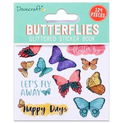 Dovecraft Glittered Sticker Book: Butterflies image number 1
