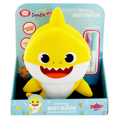 Doodle Me Yellow Baby Shark Plush image number 2