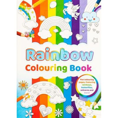 A4 Rainbow Colouring Book image number 1