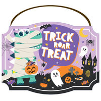 Halloween Double Sided Dex Hanging Sign