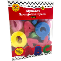 Alphabet Sponge Stampers: Pack of 26