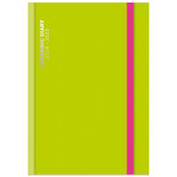 A5 Day a Page Lime Green 2024-2025 Academic Diary