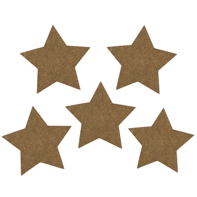 MDF Star Shape: Pack of 5 image number 1