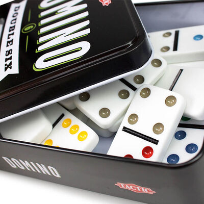 Double 6 Dominos in a Tin image number 2