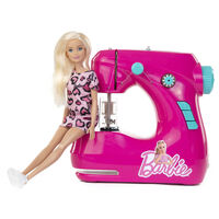 Barbie Sewing Machine and Doll