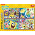 SpongeBob SquarePants 4 x 250 Piece Jigsaw Puzzle Set image number 6