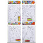 Giant Colouring Sheet & Pencils: Assorted image number 2