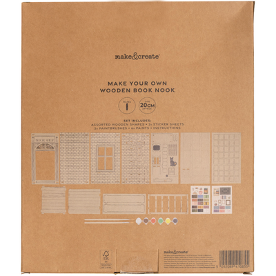 Make Your Own Wooden Book Nook Kit image number 3