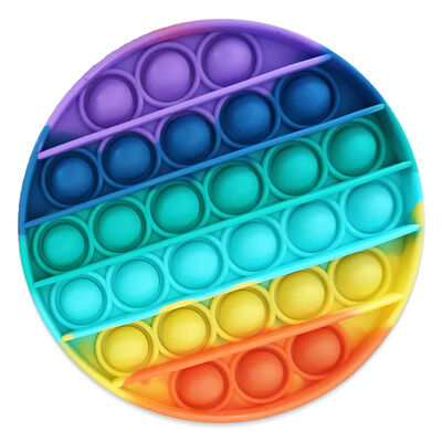 Pop ‘N’ Flip Bubble Popping Fidget Game: Rainbow Circle image number 2