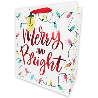 Christmas Merry & Bright Large Gift Bag image number 1