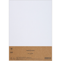 A4 White Card: Pack of 10