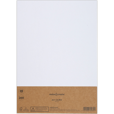 A4 White Card: Pack of 10 image number 1