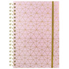 A4 Pink Foil Wiro Notebook: Assorted image number 1
