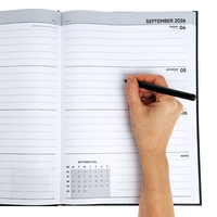 A4 Mid-Year 26-27 Diary: Black