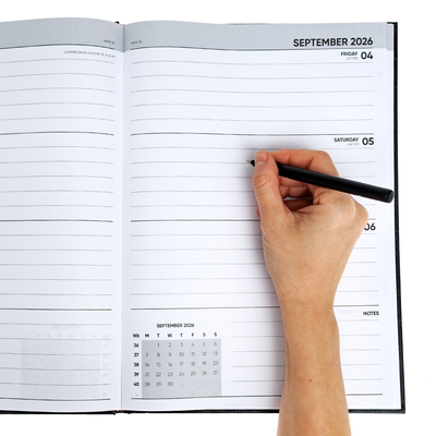 A4 Mid-Year 26-27 Diary: Black image number 2