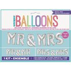 14 Inch Mr and Mrs Helium Balloons - 7 Pack image number 1