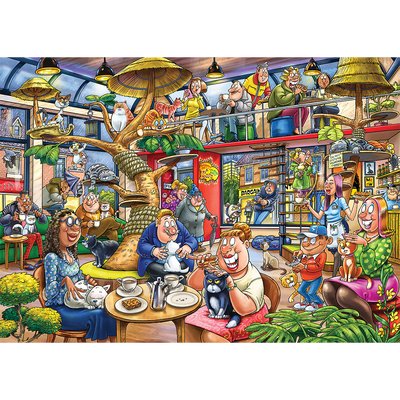 Wasgij Mystery 28 Feline Frenzy! 1000 Piece Jigsaw Puzzle image number 3