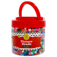 Assorted Tub of Picture Beads: 150g