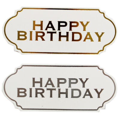 Dovecraft Essentials Die Cut Toppers - Happy Birthday - 12 Pack image number 2