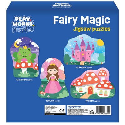 PlayWorks Fairy Magic Jigsaw Puzzles: Pack of 4 image number 2