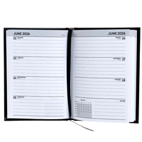 A6 Week to View Black 2026 Diary
