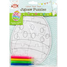 Colour Your Own Easter Jigsaw Puzzles - Assorted image number 1