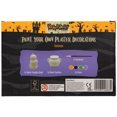 Paint Your Own Plaster Decorations: Pack of 2 image number 3