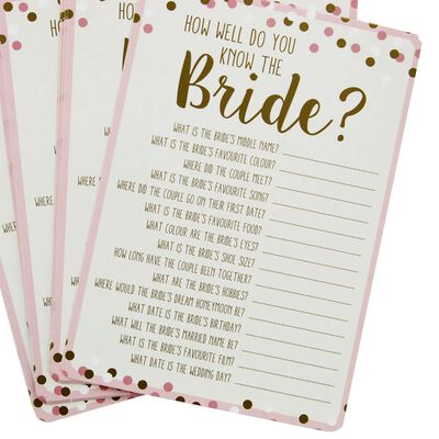 Bride Squad Know the Bride Game Cards: Pack of 12 image number 2