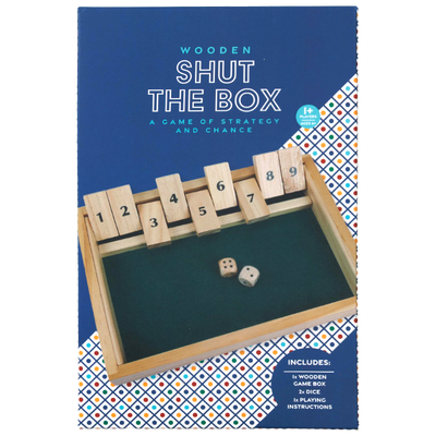 Wooden Shut the Box Game image number 1
