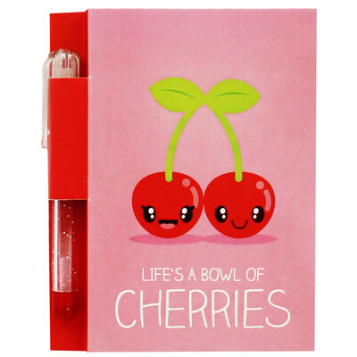A7 Cherry Scent Notepad with Pen image number 2