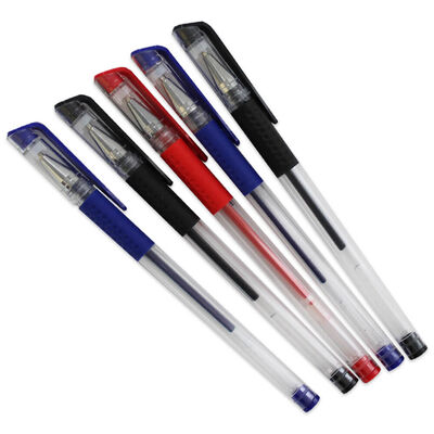 Works Essentials Assorted Coloured Gel Pens: Pack of 5 image number 2