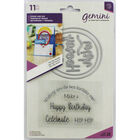 Gemini Shaker Card Stamp and Die Set - Hip Hip Hooray image number 1
