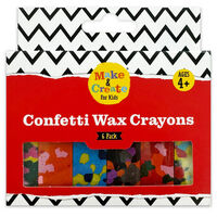 Confetti Wax Crayons: Pack of 6